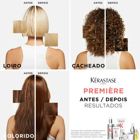 Kit Kérastase Première Shampoo + Condicionador + Tratamento Descalcificante