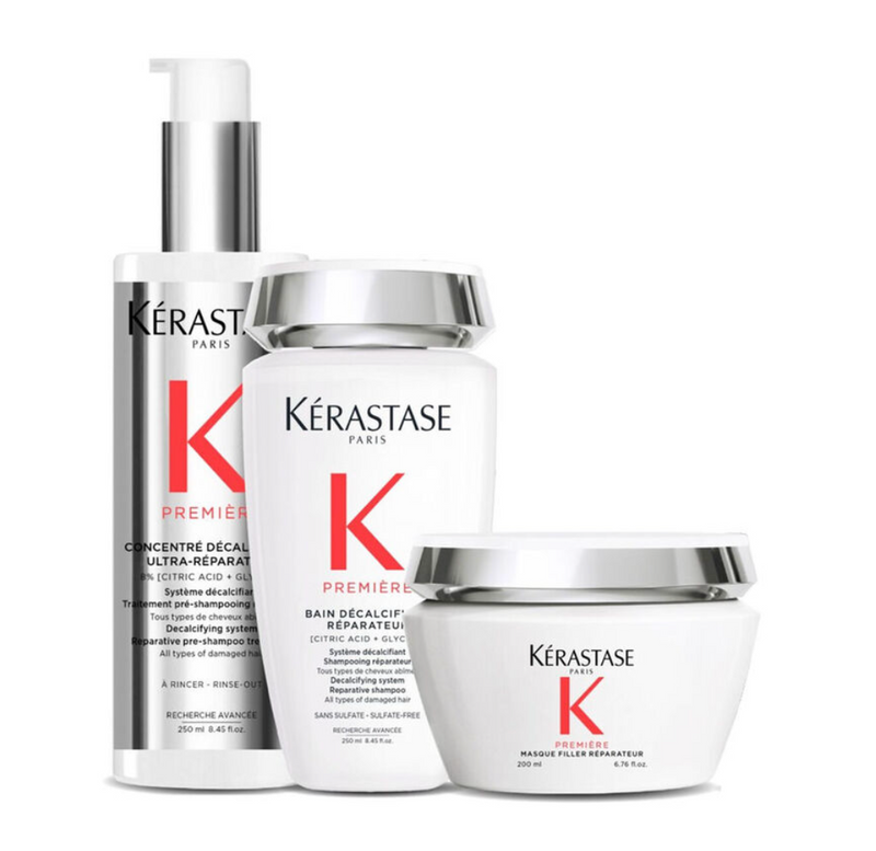 Kit Kérastase Première Shampoo + Condicionador + Tratamento Descalcificante